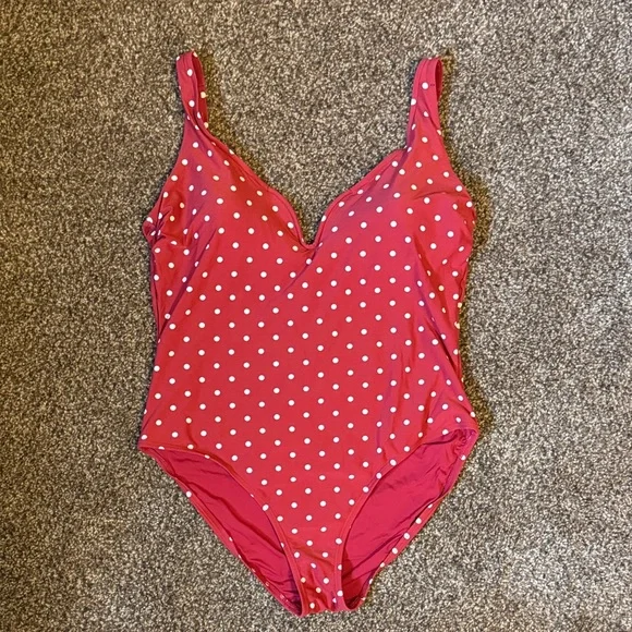 Niptuck Swim | Polka Dot womens One Piece Swimsuit US12 - Picture 1 of 4